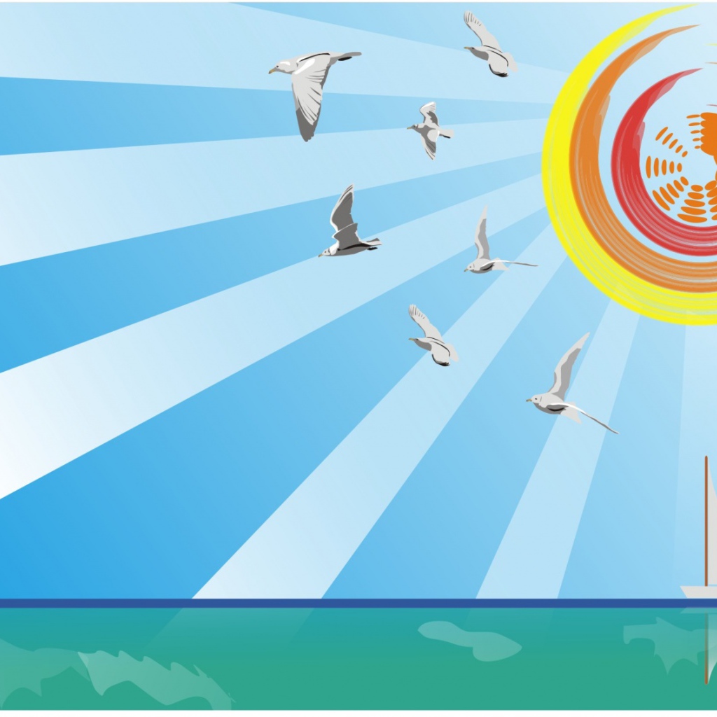 Летнее палящее солнце