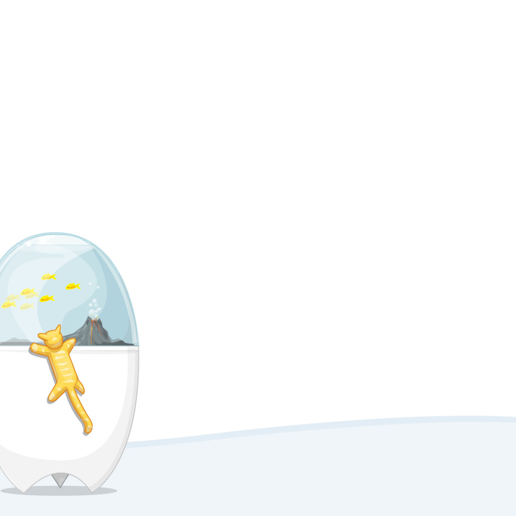 Кот и аквариум