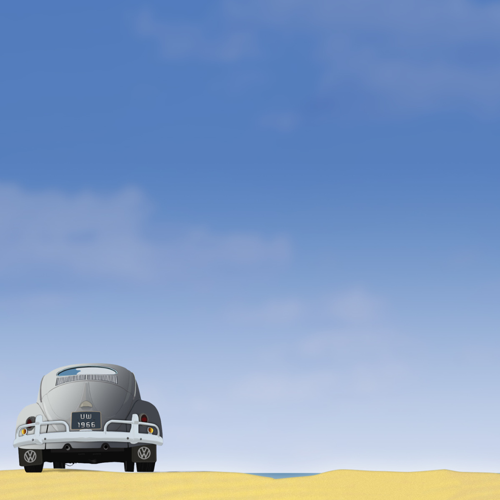 Голубое небо и жук