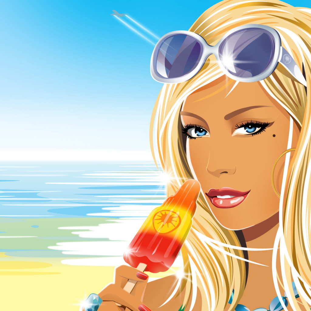 Солнце, девушки, пляж