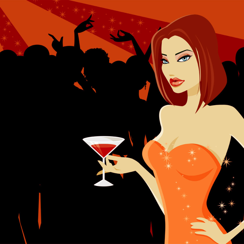 Девушка на вечеринке