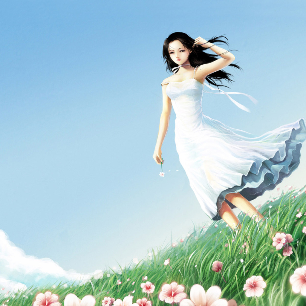 Девушка в поле