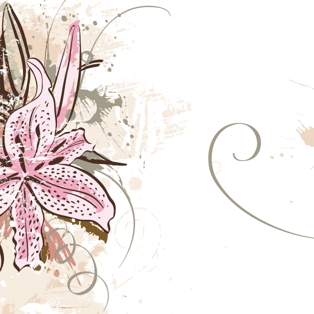 Алый цветок