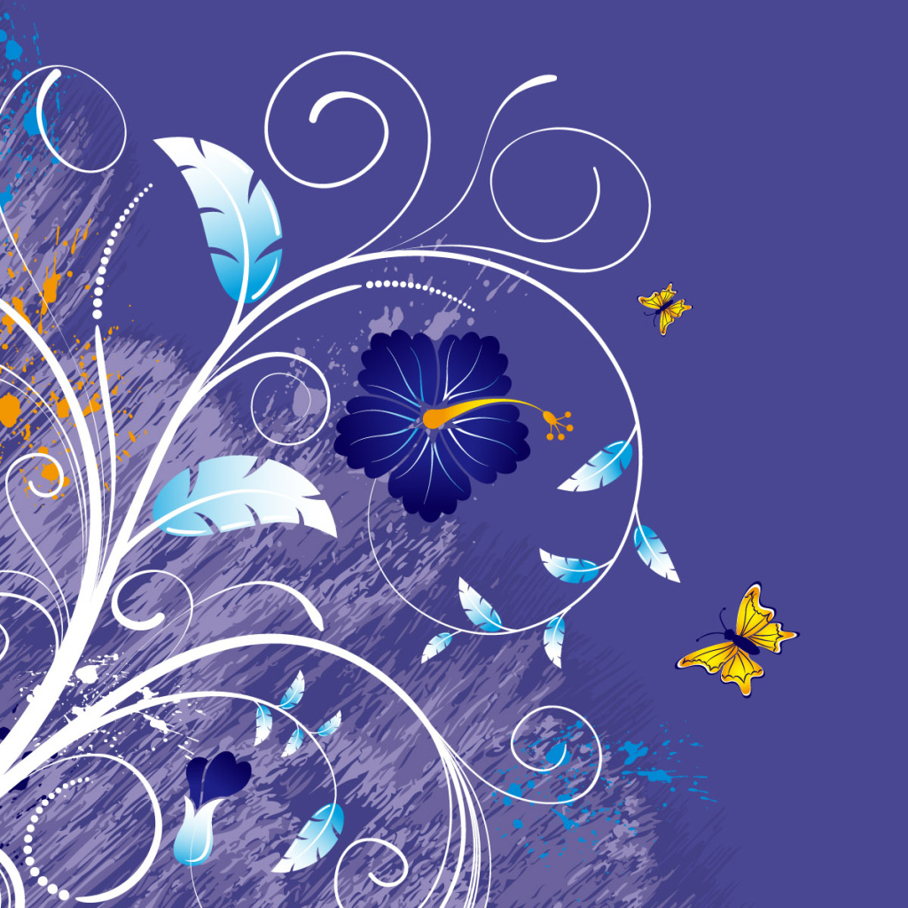 Фиолетовый цветок