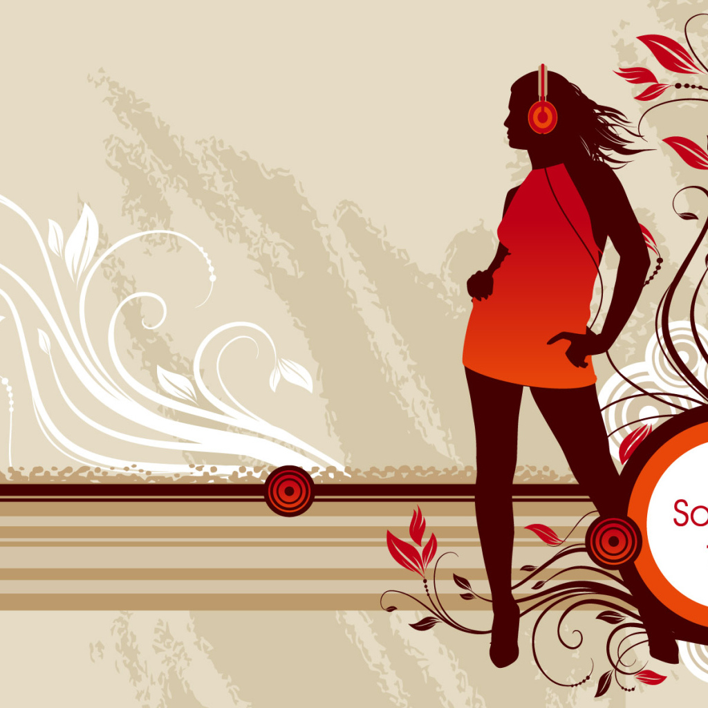 Девушка в наушниках