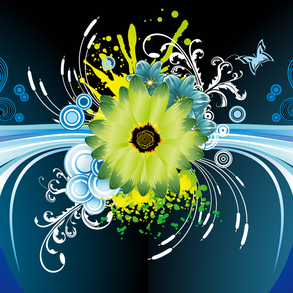 Векторный цветок