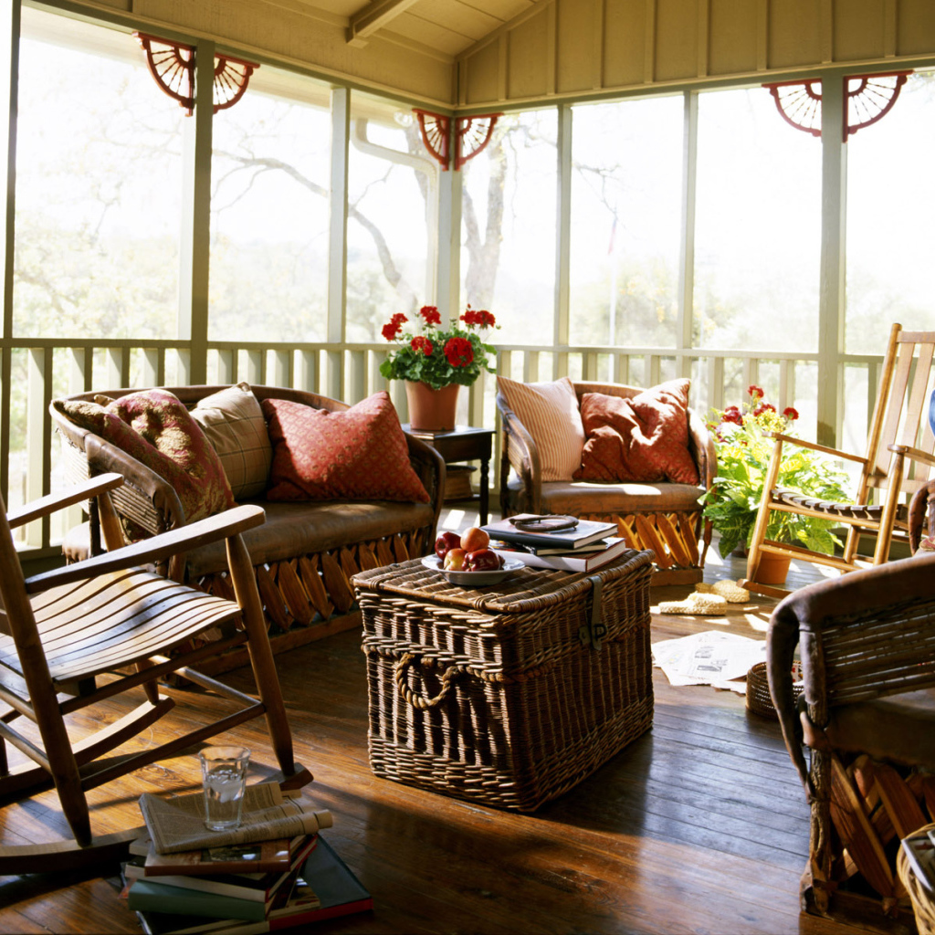 Комната с видом на террасу