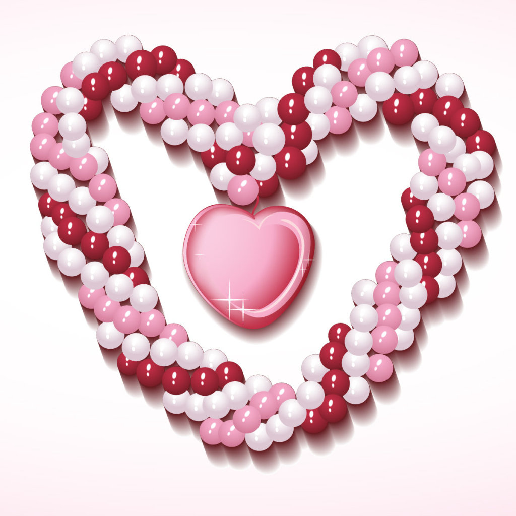 Розовое сердечко