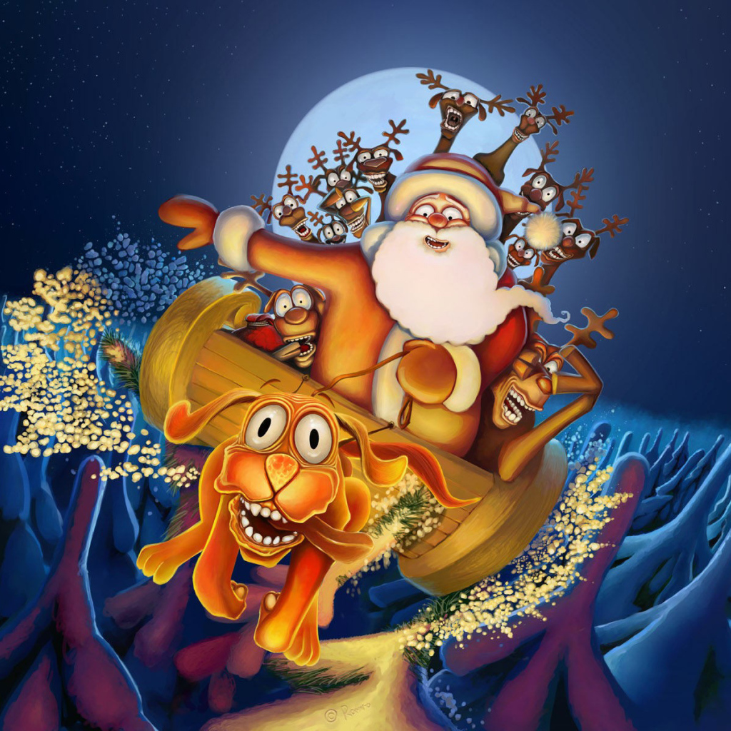 Пьяный дед мороз