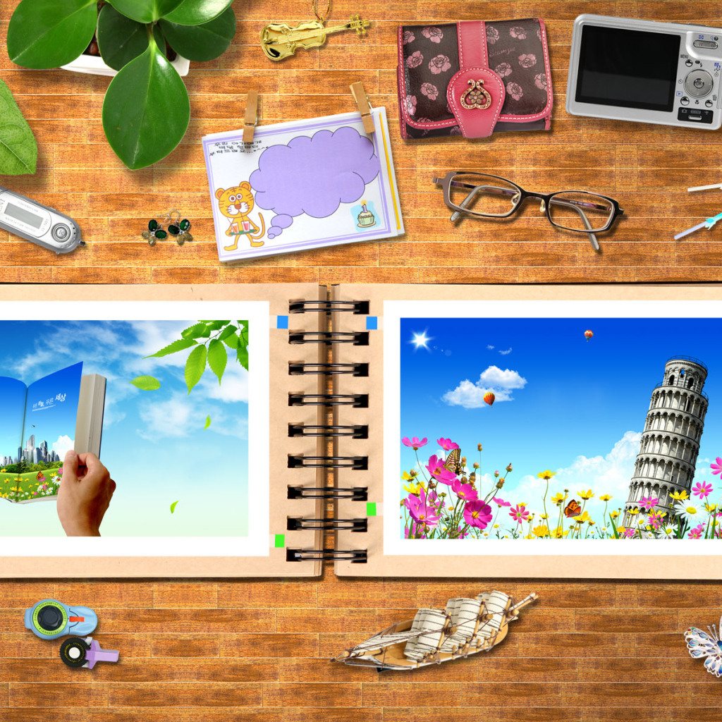 Рабочий стол девушки