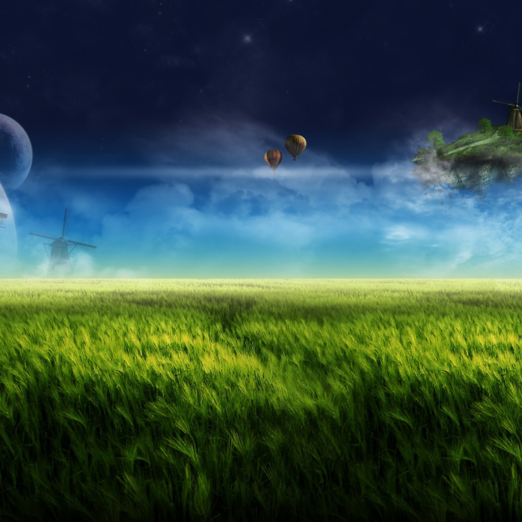 Синий плавучий остров