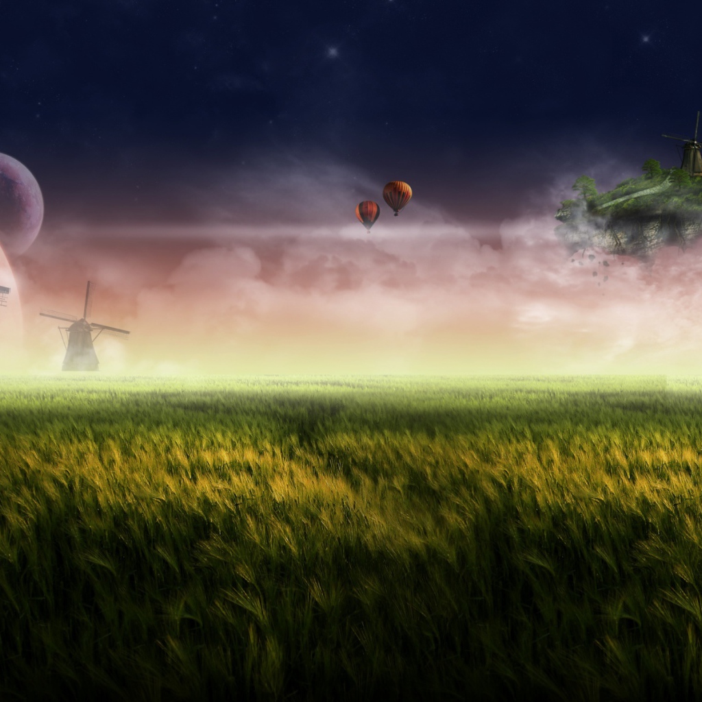 Красный плавучий остров