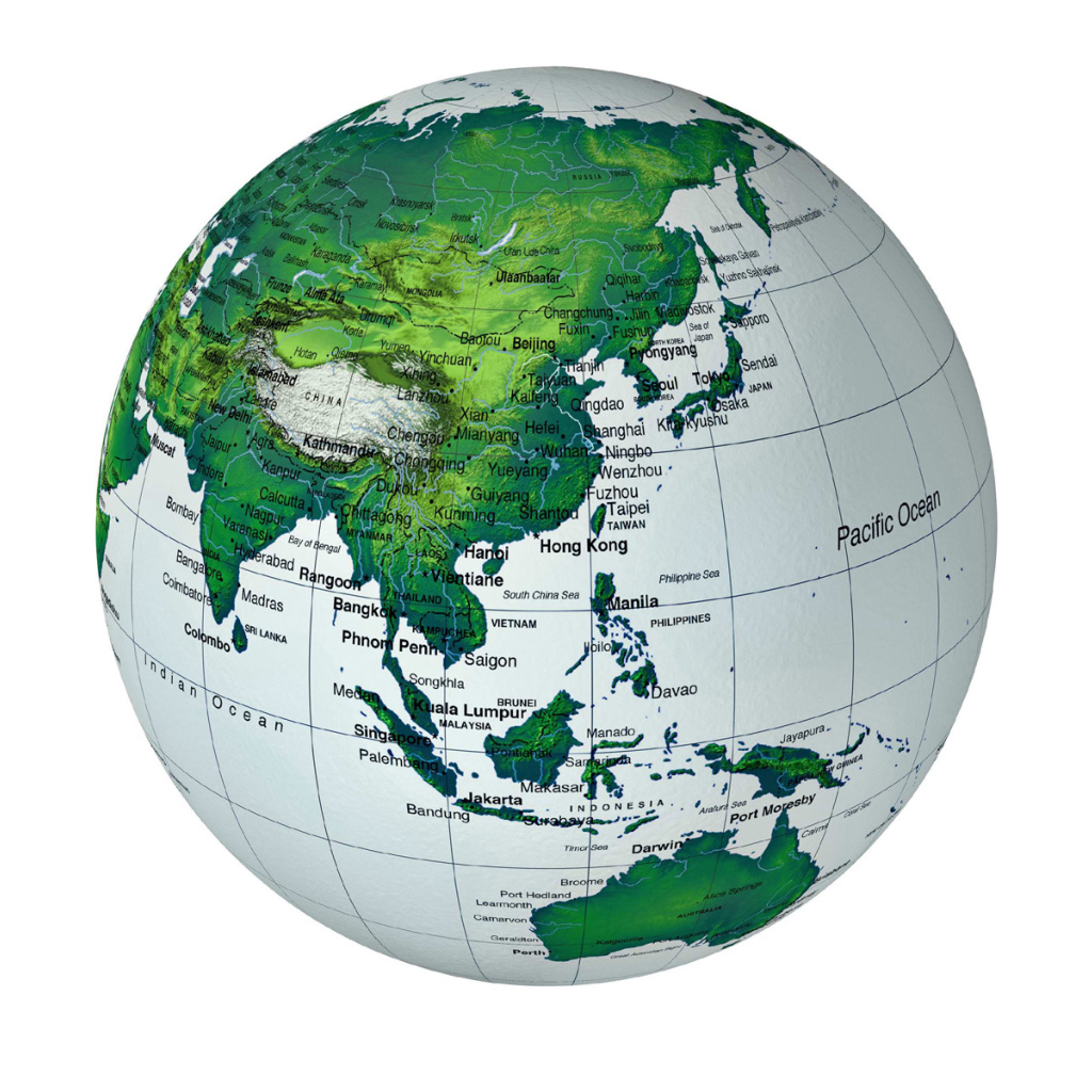 Карта земного шара