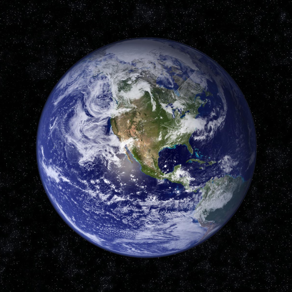 Синий мрамор, Земля