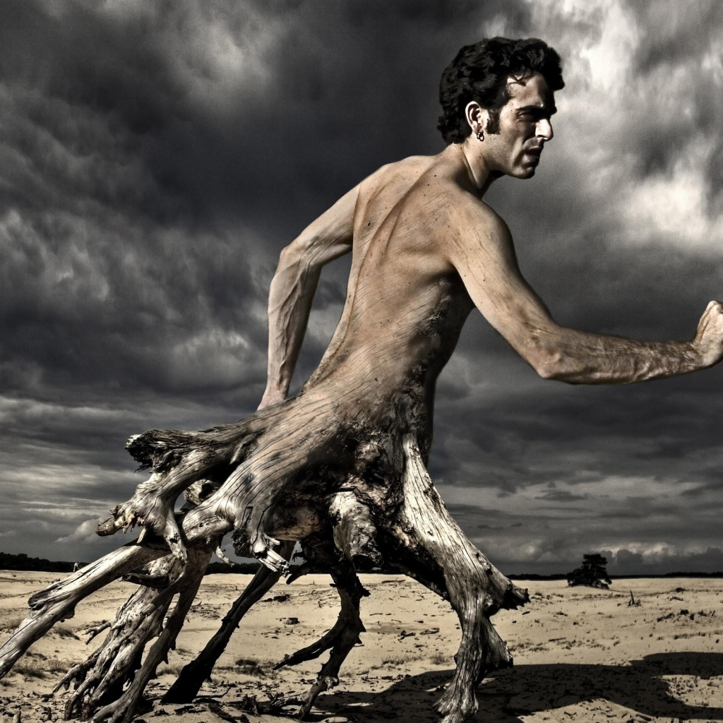 Человек дерево