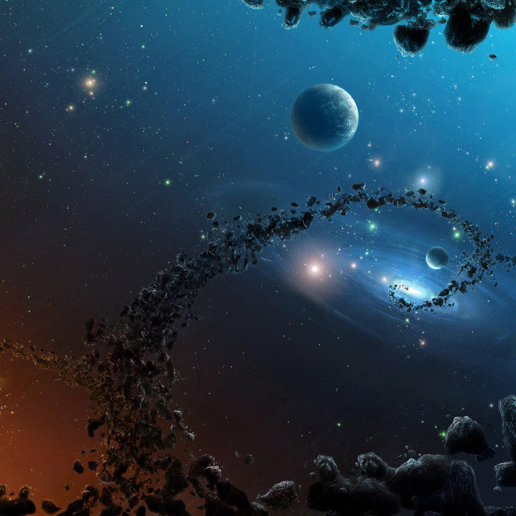 Скопление метеоритов