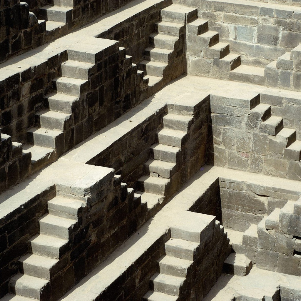 Детали Чанг Баори / Абанери / Раджастан / Индия