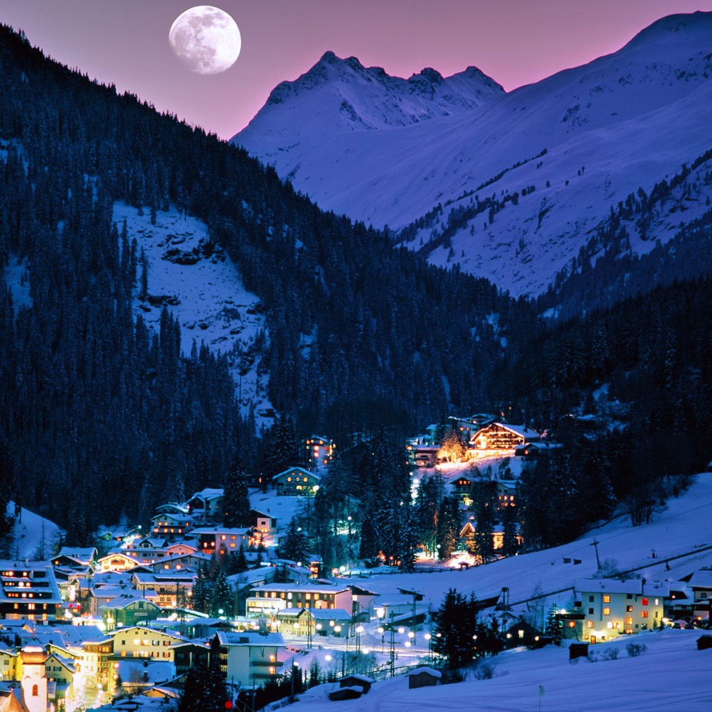 Св.  Антон в Arlberg, Тироль, Австрия