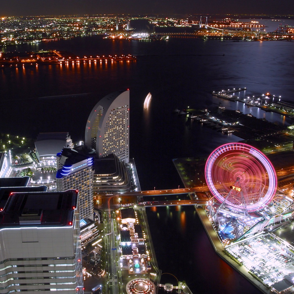 Японский ночной город