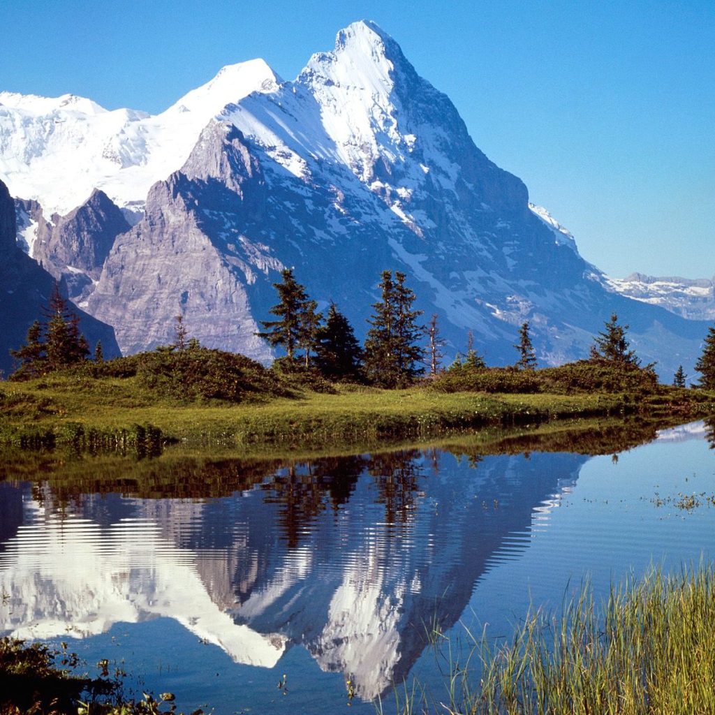 Monch и Eiger, Grosse Scheidegg, Швейцария