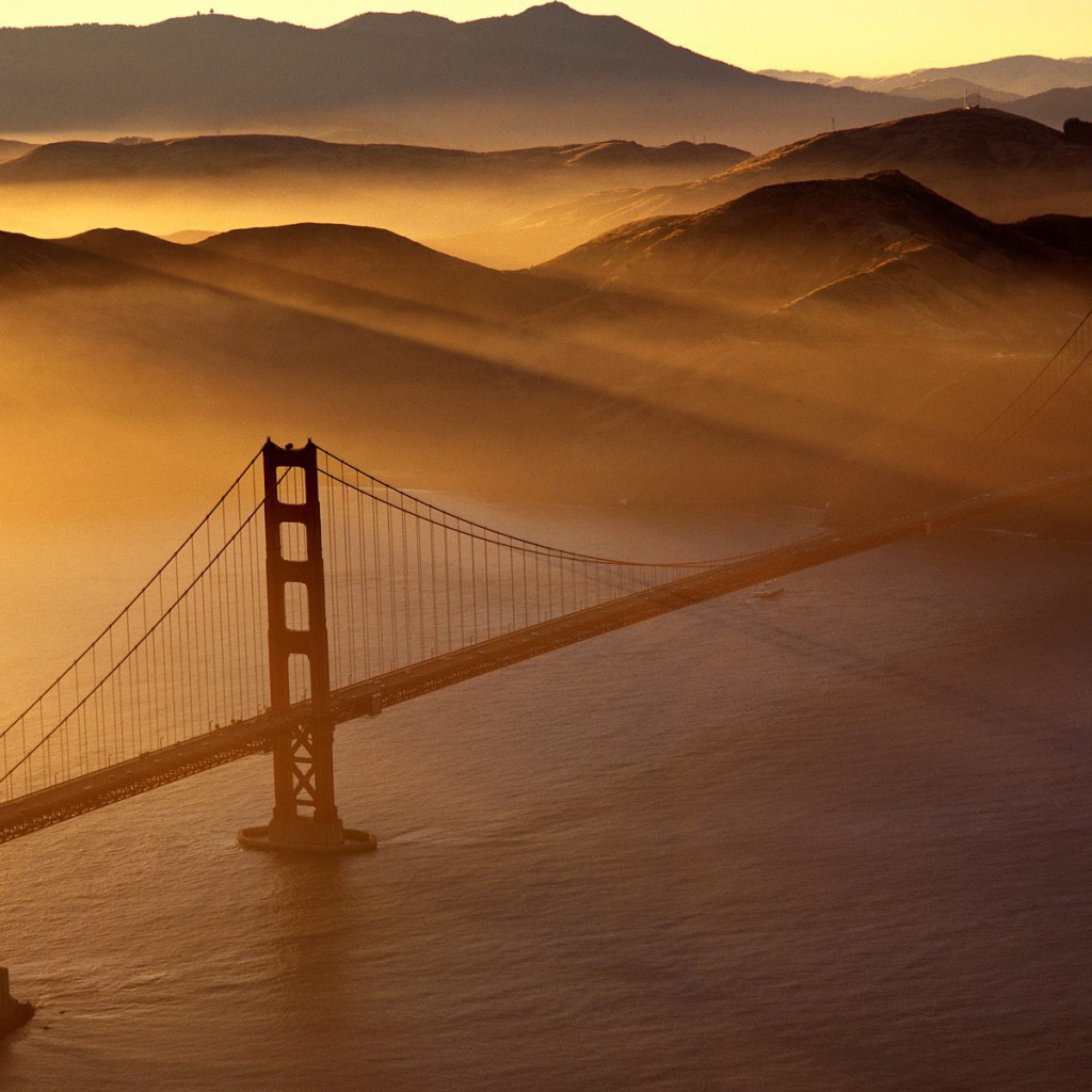 Мост Золотые Ворота / Мыс Marin / Сан-Франциско / Калифорния / США