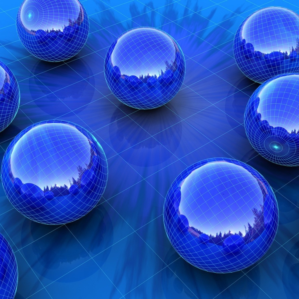 Синие сферы