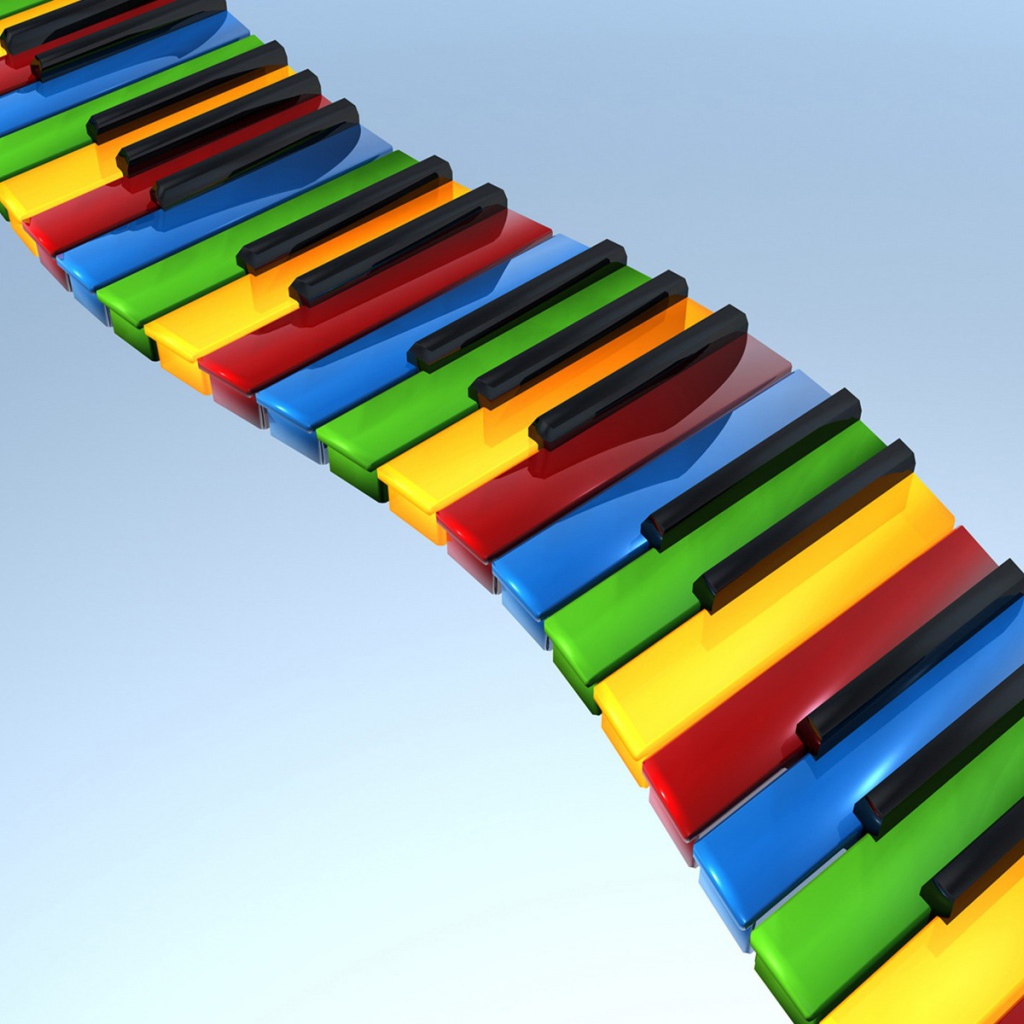 Разноцветное пианино