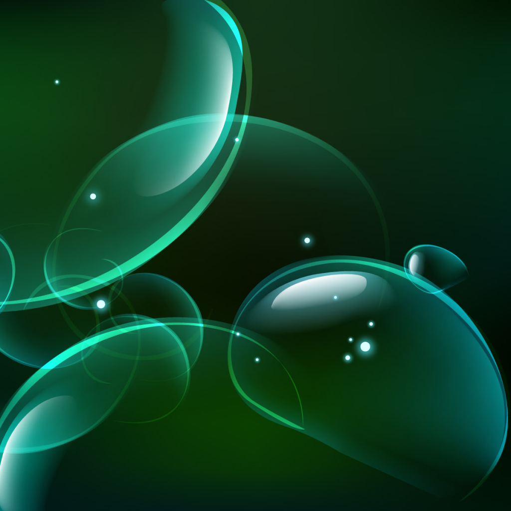 Зеленые мыльные пузыри