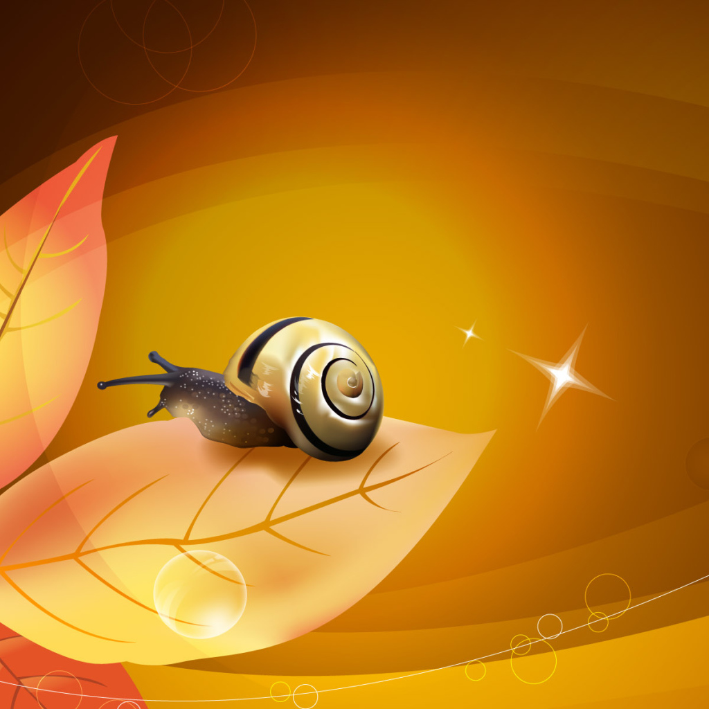 Улитка и растение