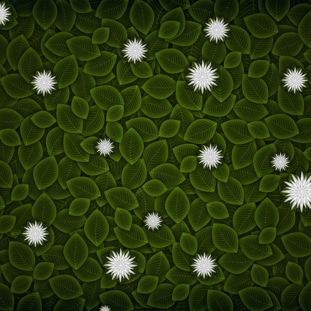 Текстура зеленых листьев