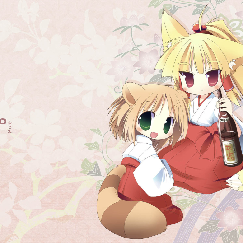Аниме Лисичка с вином