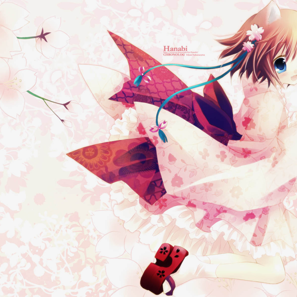 Аниме Девочка с ленточкой