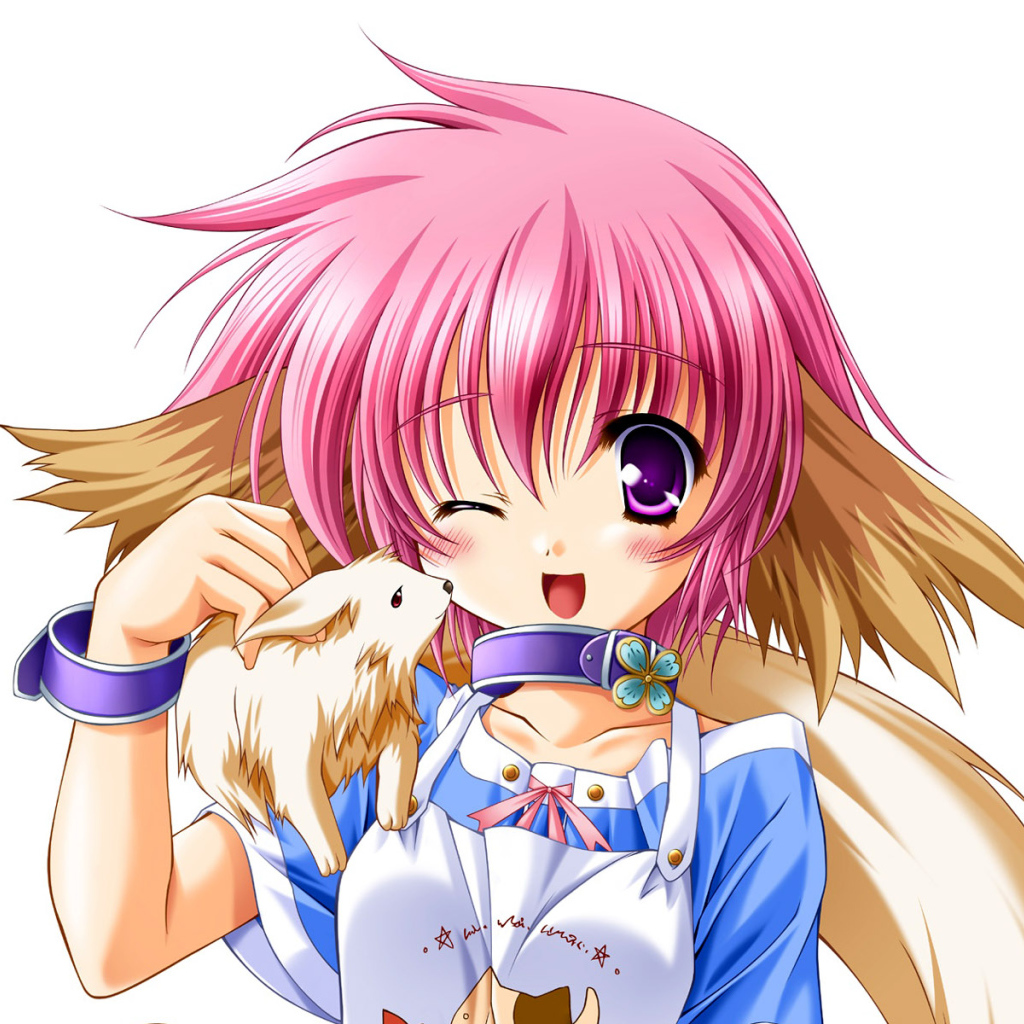 Девочка и зверек