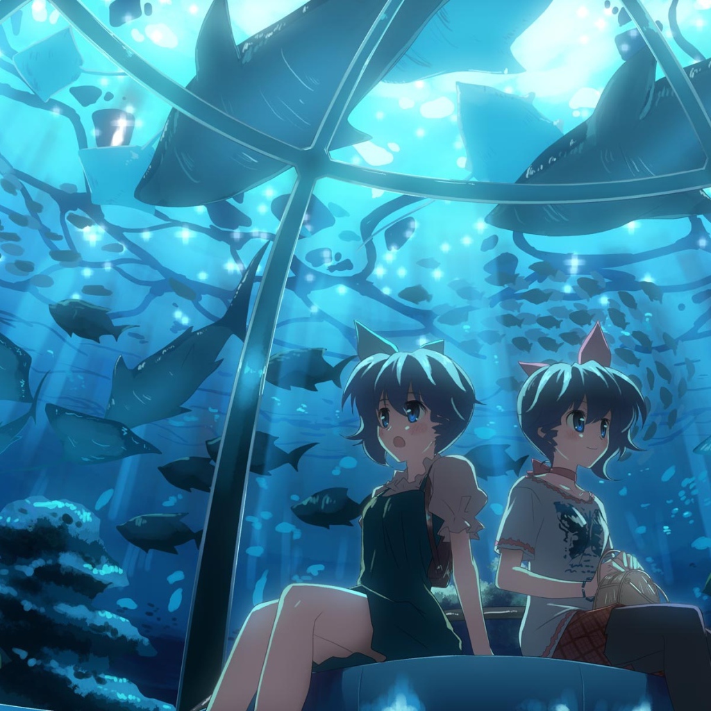 Девчонки в океанариуме