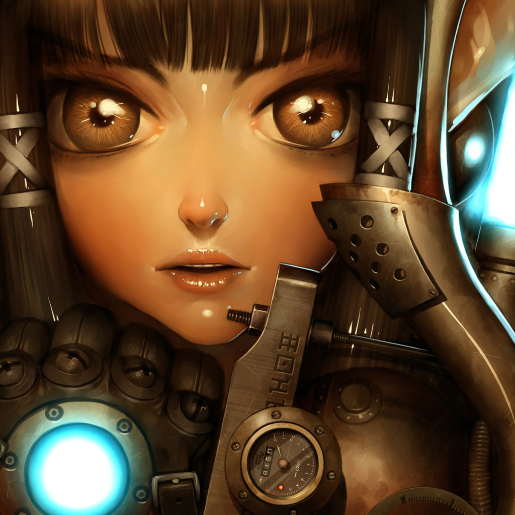 Девушка с большими глазами