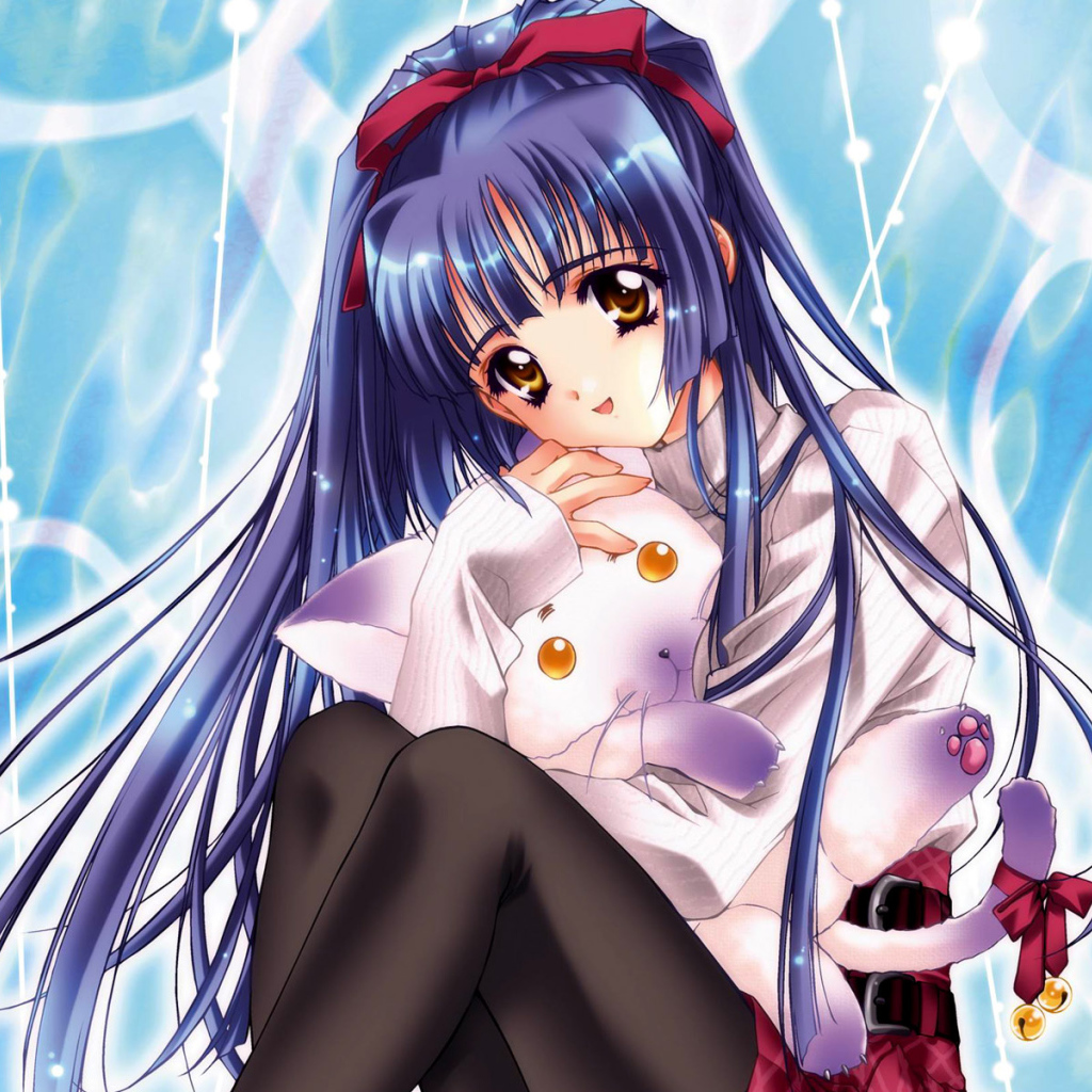 Девочка в черных колготках