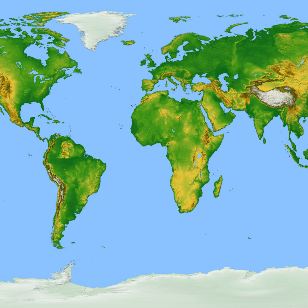 Карта Земли