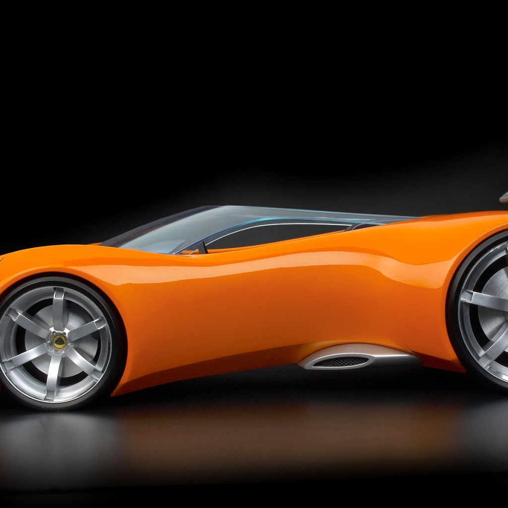 Оранжевый спортивный автомобиль