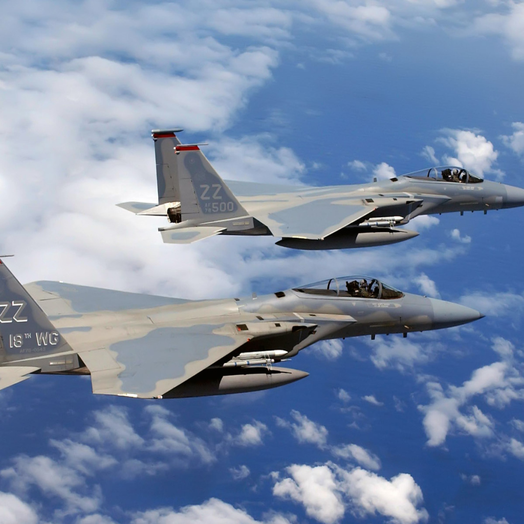 Военная авиация / два истребителя