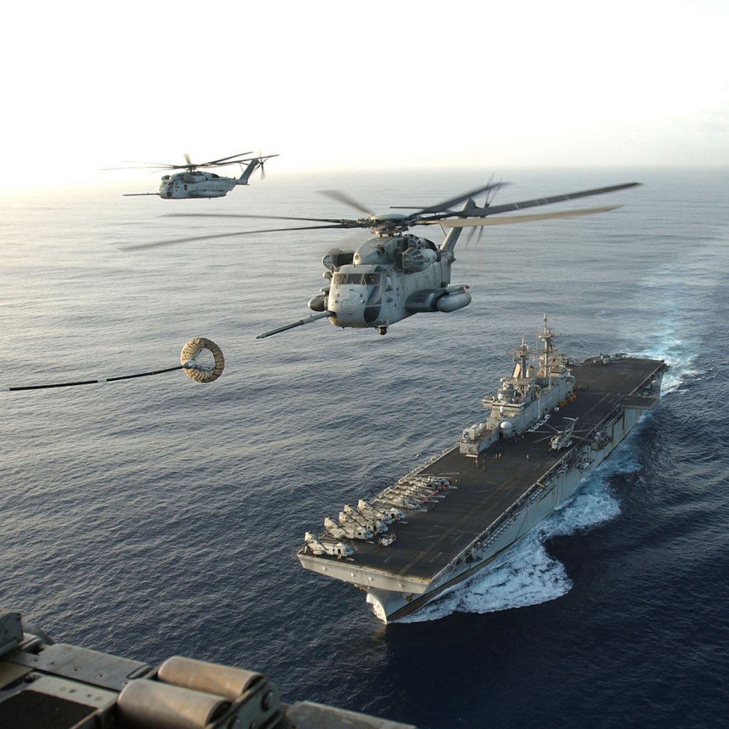 Дозаправка вертолета