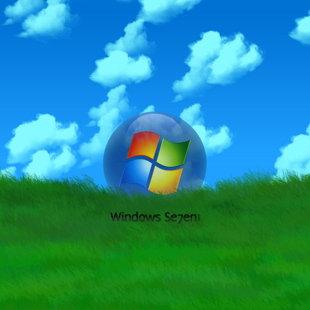 Microsoft Windows 7 grass