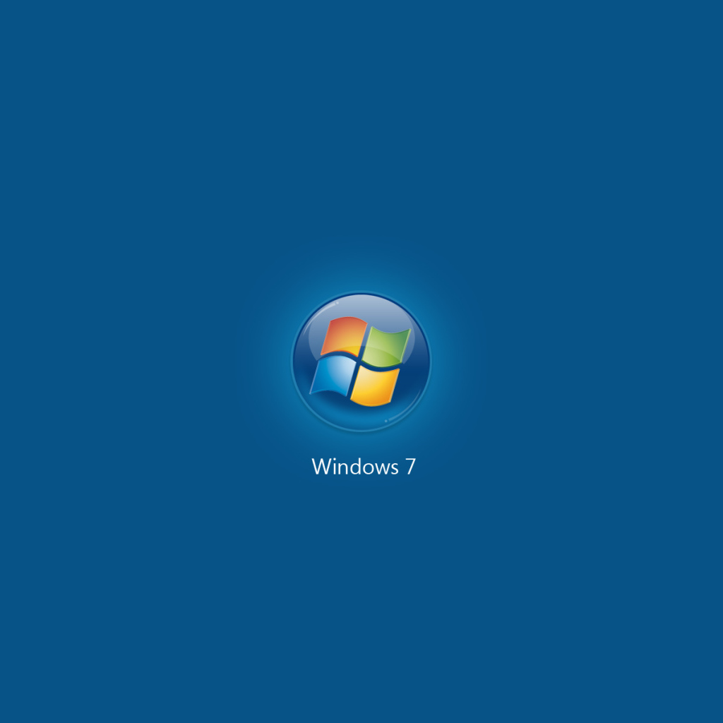 Microsoft Windows Seven blue
