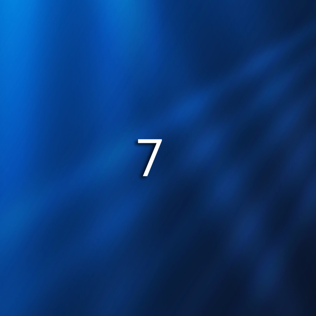 Windows 7 синий