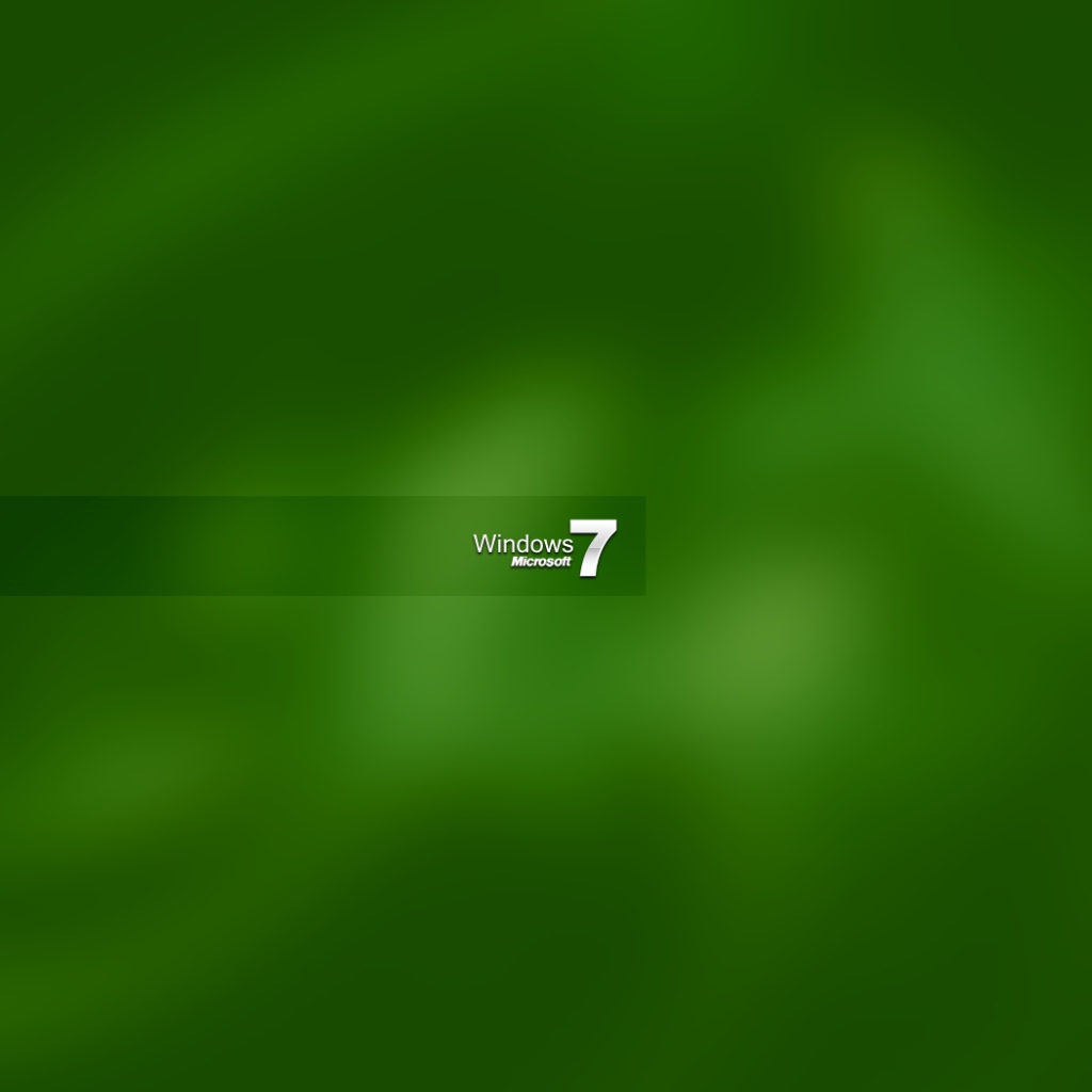 Windows 7 green