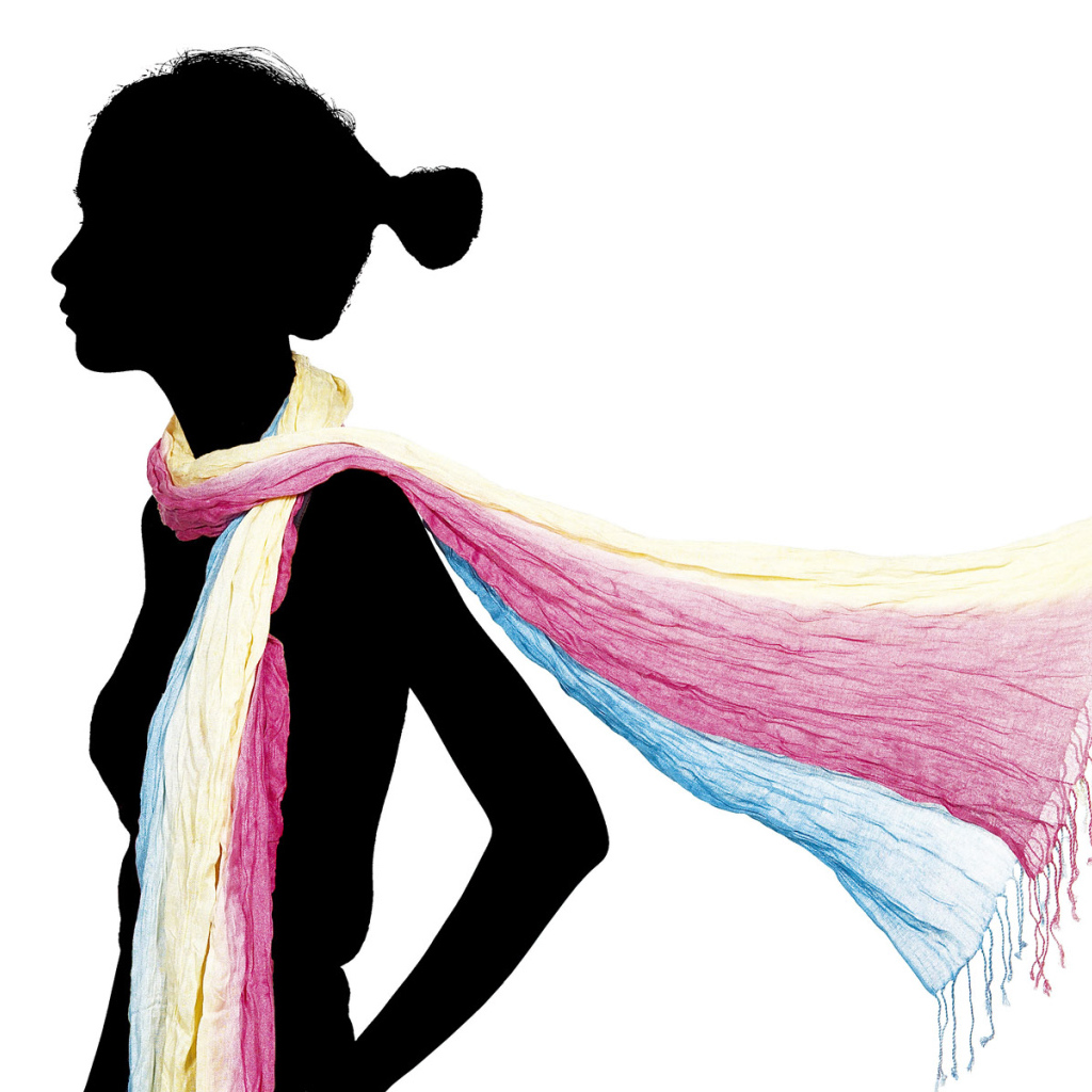 Разноцветный шарф