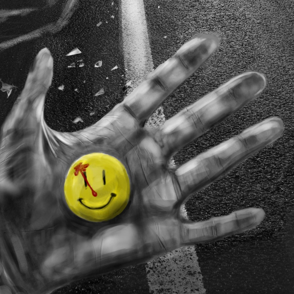 Значок смайл в руке