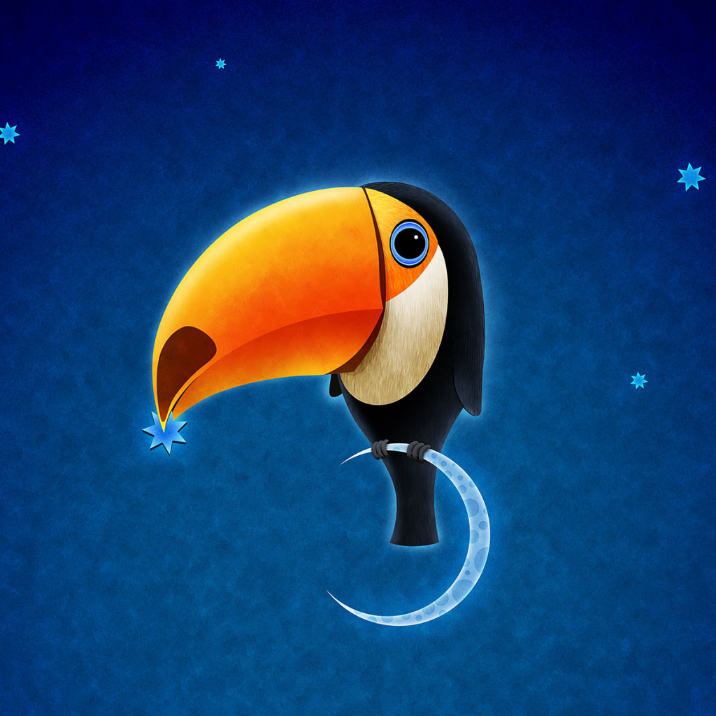 Попугай на Луне