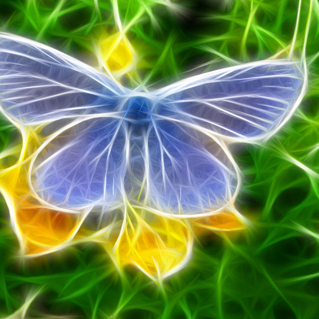 Голубая бабочка