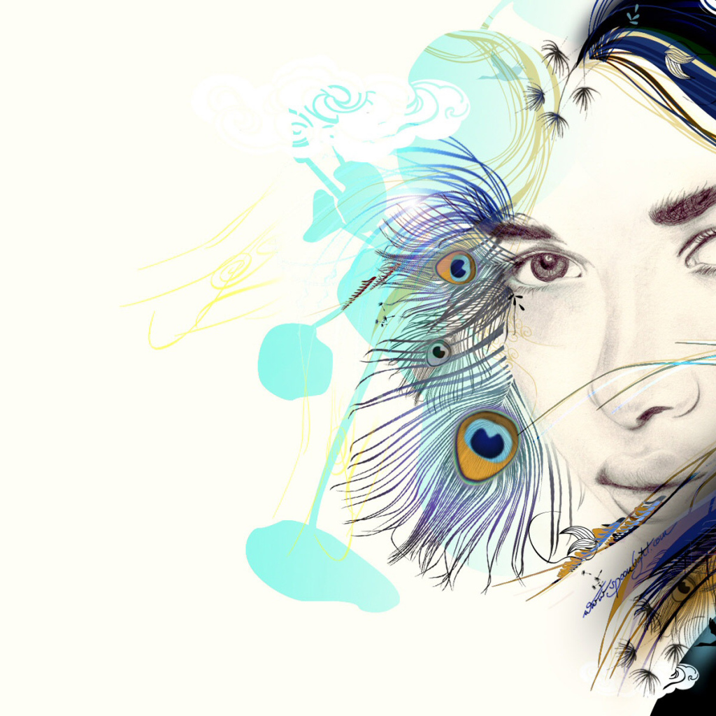 Девушка павлин