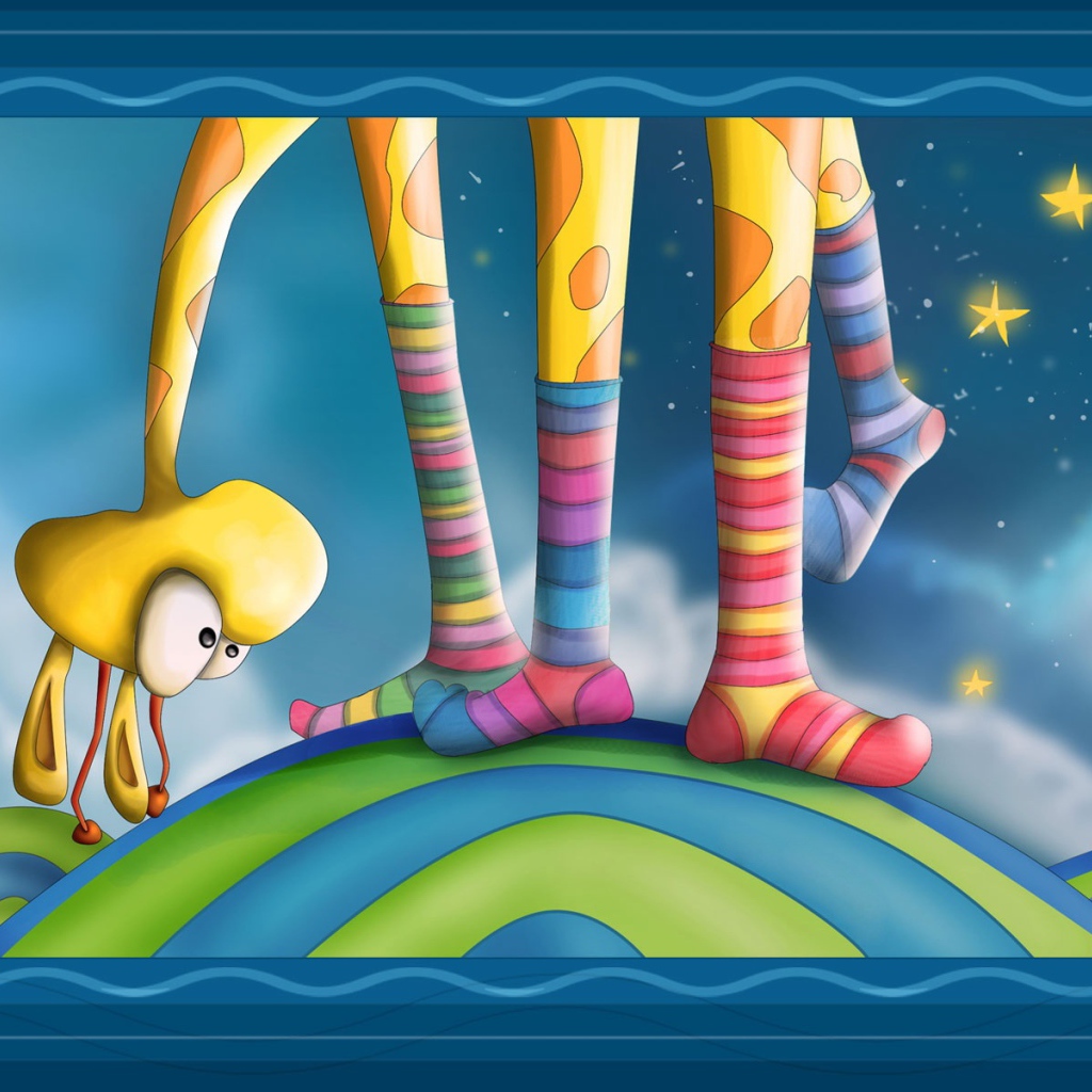 Жираф в носках